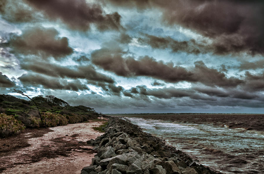 Post-storm beach