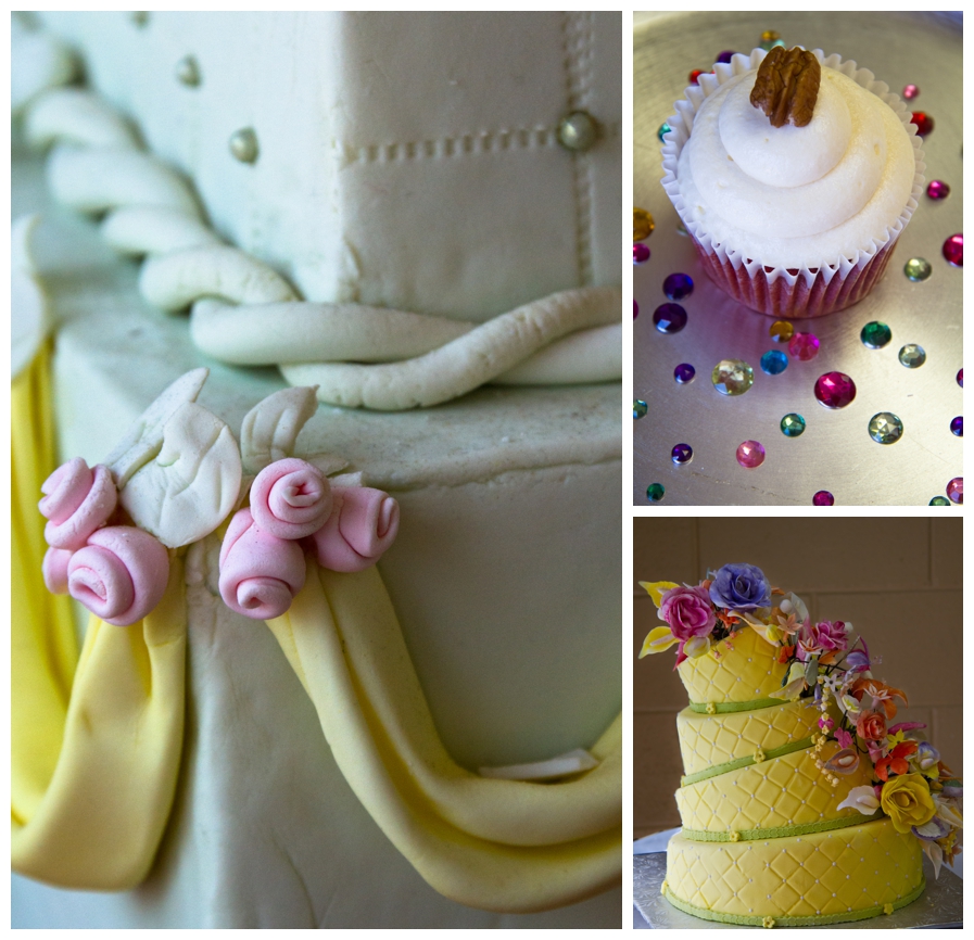 Baby Shower Cake, Carrot Cupcake, and Modern Art Cake